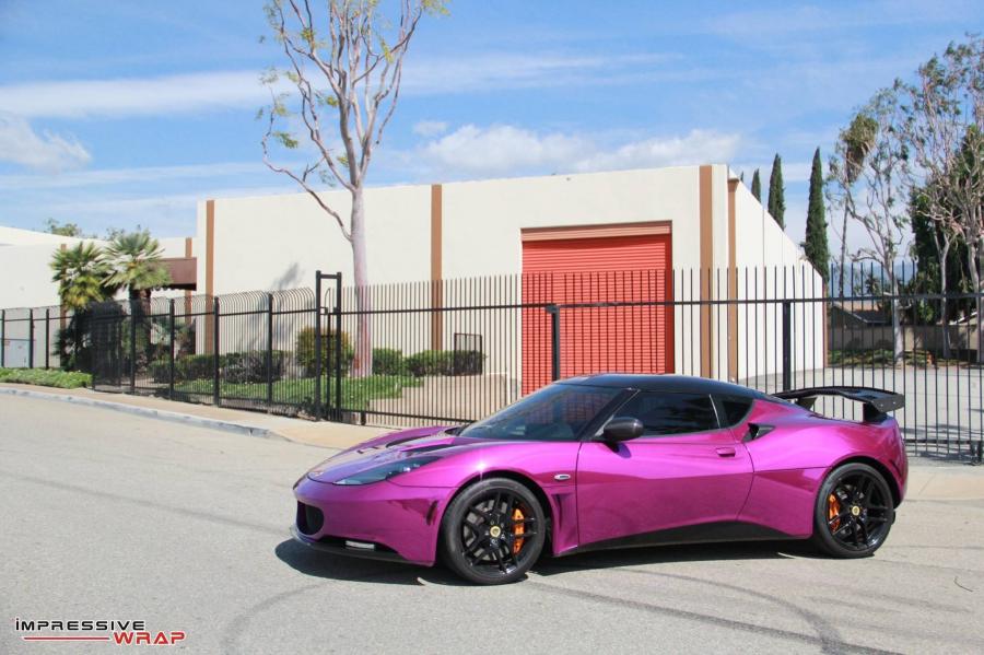  Lotus Evora Purple Chrome by Impressive Wrap 2016 года  (фото 4 из 26)